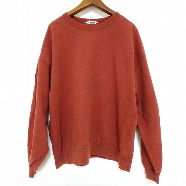 anc オーラリー AURALEE トレーナー・パーカー オレンジ系 スウェット  