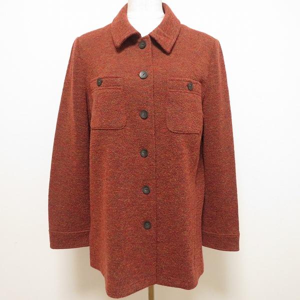 wnc レリアン Leilian ジャケット シャツ ブラウス 7 赤茶系 