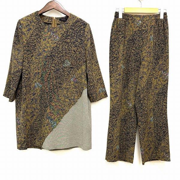 詩仙堂　By　HITOSHI　日本製　ちりめん　セットアップ　ブラック シセンドウ 詩仙堂 HITOSHI TAMURA ヒトシタムラ ちりめん