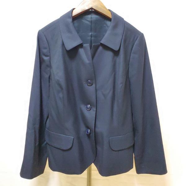 #anc レリアン Leilian ジャケット 13 紺 大きいサイズ レディース [927193]