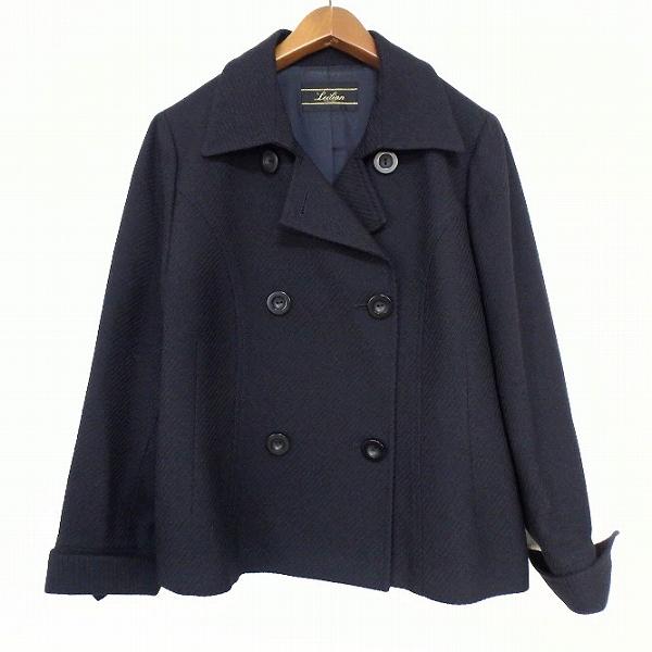 wnc レリアン Leilian ジャケット 13+ 濃紺 コート 大きいサイズ