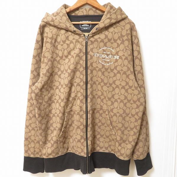 anc コーチ COACH パーカー LARGE ベージュ 茶 C8773 シグネチャー