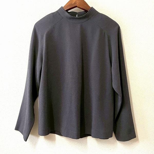 #anc シセンドウ ヒトシタムラ 詩仙堂 HITOSHI TAMURA カットソー グレー ちりめん バックジップ シンプル レディース [929665]