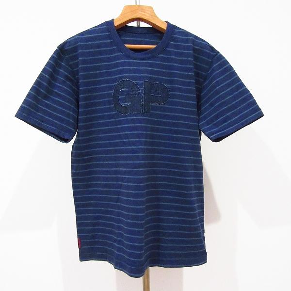 PAPAS（パパス） #snc カットソー 半袖 Tシャツ M 紺 水色 ボーダー