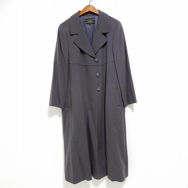 wnc レリアン Leilian ロング コート 11 グレー カシミヤ レディース