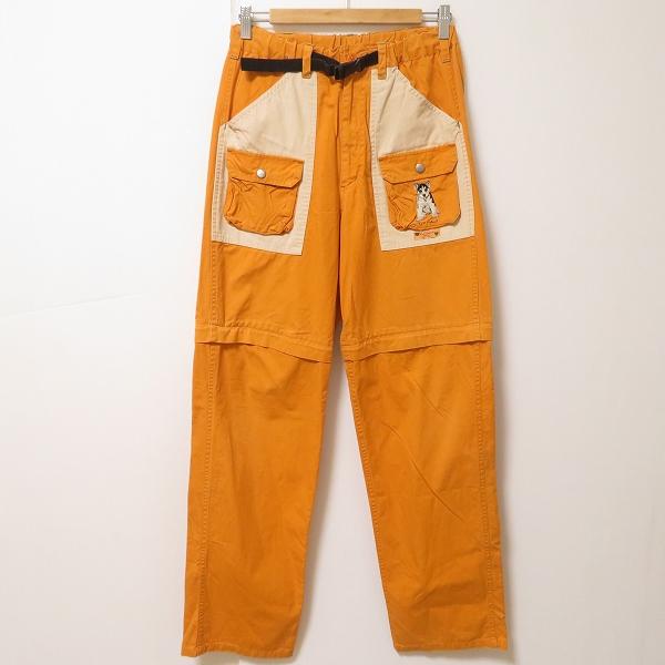 #anc カールヘルム KarlHelmut パンツ ショートパンツ ワークパンツ オレンジ ベージュ系 2WAY 刺繍 犬 ロゴ メンズ [933372]