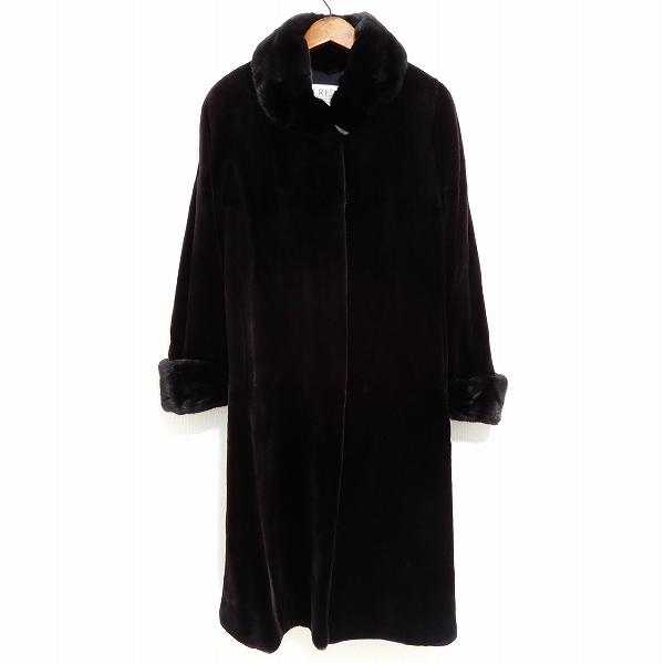 wnc ムーンバット moonbat シェアードミンク 毛皮コート F こげ茶