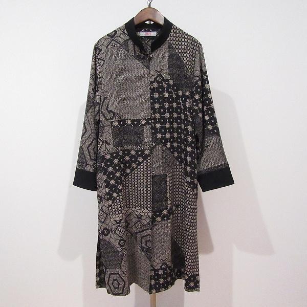 詩仙堂ロングコート anc シセンドウ 詩仙堂 コート ロングコート 黒 アイボリー スタンド