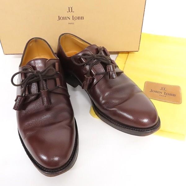 JOHN LOBB SADDLE ジョンロブ サドル UK8 ブラック john lobb saddle ジョンロブ サドル - メルカリ