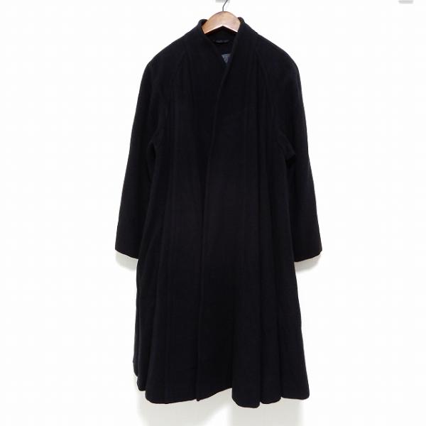 【美品】Aquascutum アクアスキュータム カシミヤ ロングコートブラック wnc アクアスキュータム Aquascutum ロング コート カシミヤ混 黒