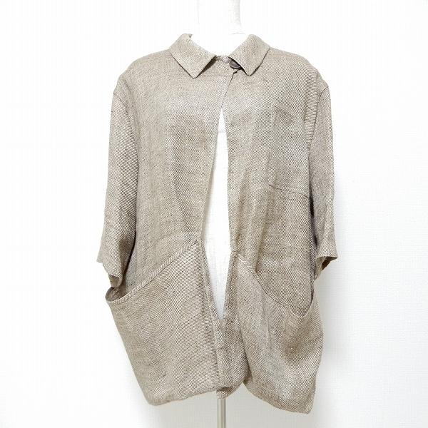 snc クリッツィア KRIZIA ジャケット 薄手 ベージュ系 イタリア製