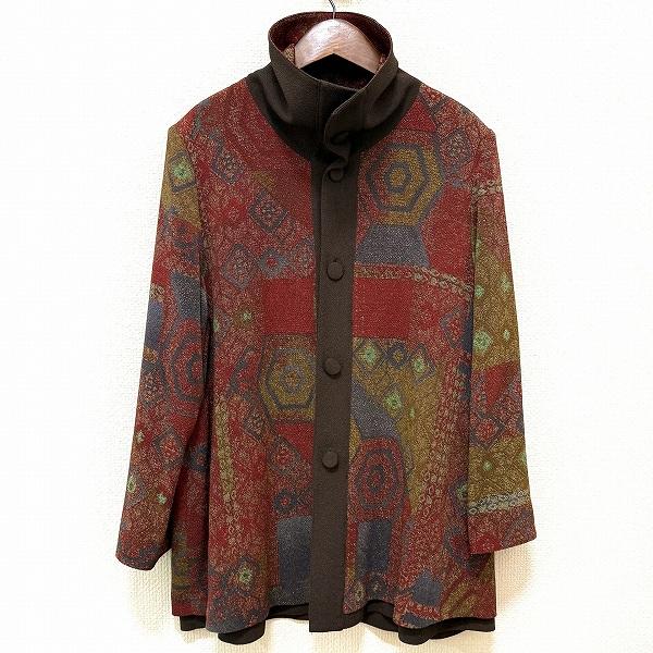 詩仙堂 HITOSHI TAMURA ちりめん リバーシブル ジャケット M～L anc