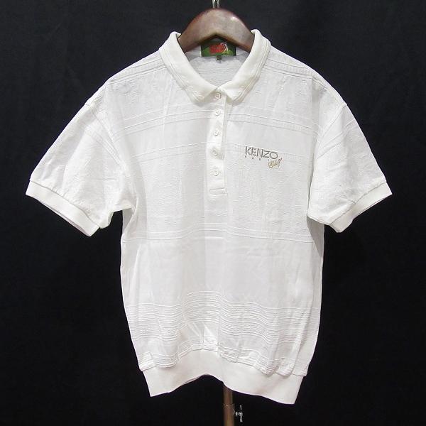 #snc ケンゾーゴルフ KENZO GOLF ポロシャツ 1 白 半袖 日本製 レディース [946490]