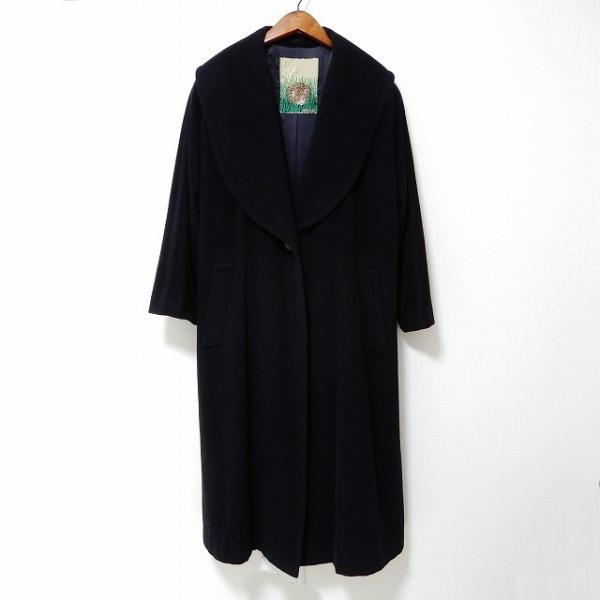 wnc イタリヤ GKITALIYA 伊太利屋 ロング コート フリー 黒