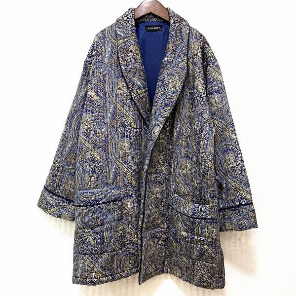 wnc イヴサンローラン Yves Saint Laurent コート M 青系 黄緑