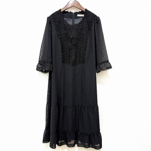 anc ヘッポコセンセイ へっぽこ先生 ワンピース ドット レース リボン