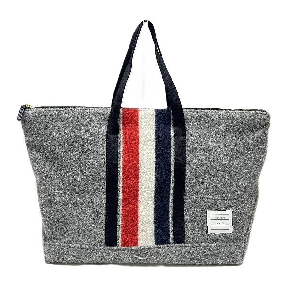 THOM BROWNE（トム ブラウン） #wnb トートバッグ グレー 赤 白 紺