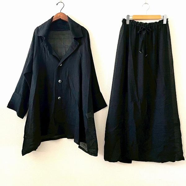 spc イッセイミヤケ ISSEYMIYAKE セットアップ ツーピース M 黒