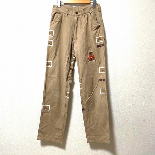 anc カールヘルム KarlHelmut パンツ M ベージュ くま 刺繍 メンズ