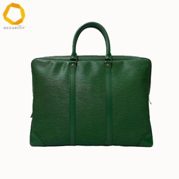 #axb ルイヴィトン LOUISVUITTON ブリーフケース ビジネスバッグ グリーン エピ ヴォワヤージュ ユニセックス [983243]