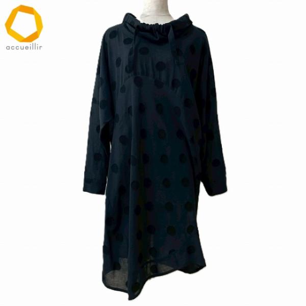 センソユニコ慈雨ワンピース　チュニック　圧縮ウール　グレー センソユニコ慈雨ワンピース チュニック 圧縮ウール グレー