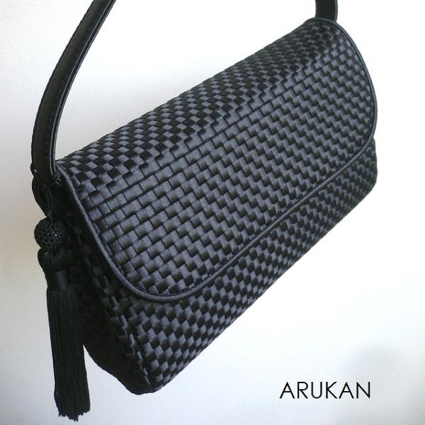 Arukan（アルカン） フォーマル バッグ サテン メッシュ ラフィナート