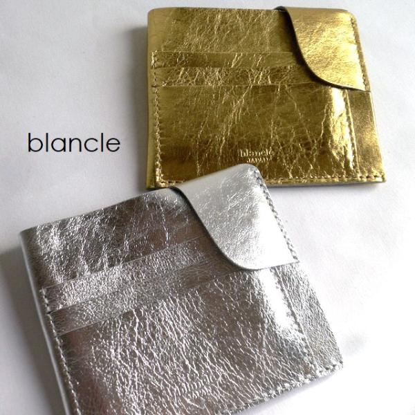 blancle ブランクレ CLEDRAN クレドラン 財布 コンパクト ミニ スマートウォレット 折り財布 bc1183 シルバー ゴールド