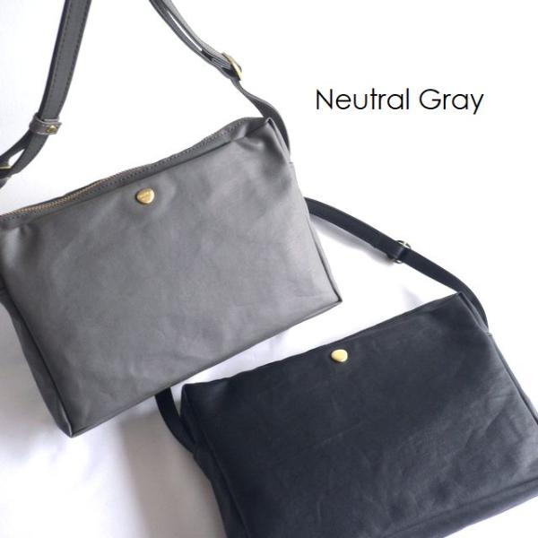 Neutral Gray ニュートラルグレイ ARUKAN アルカン バッグ PVC コットン キャンバス ショルダーバッグ ポシェット S NH434 ジェーン2 4811-634（旧4895-321）