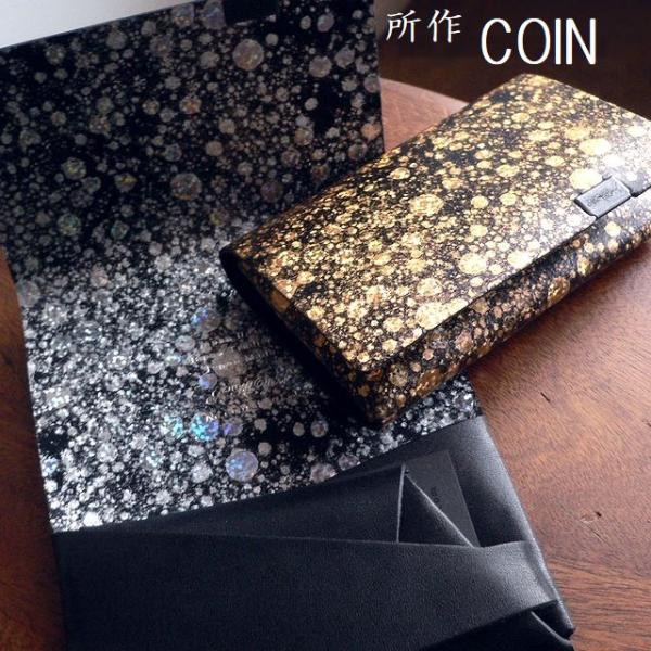 所作 shosa 財布 ケース カードケース コンパクトウォレット 水晶 クォーツ quartz SH401QU ブラック/シルバー/ゴールド aclounge_shosa-sh401qu