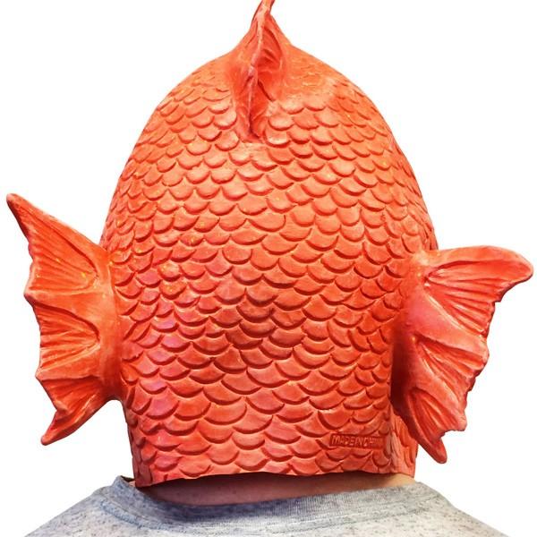 アニマル コスプレ 動物マスク) 魚 顔 オレンジ さかな 大人 