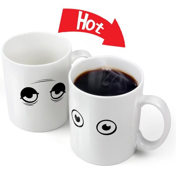 ギフト 感熱 陶器製 マグカップ 目覚め パッチリ プレゼント イラスト デザイン 変わる 変化 面白い コーヒー 44683 アカムスyahoo 店 通販 Yahoo ショッピング
