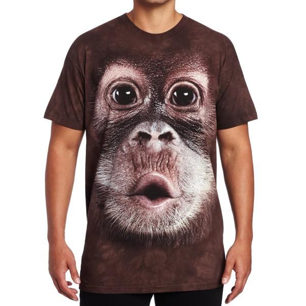 ｔシャツ 赤ちゃん オラウータン 男性用 半袖 ザ マウンテン社製 超リアルなプリント 動物柄 丈夫 快適 かっこいい アカムスyahoo 店 通販 Yahoo ショッピング