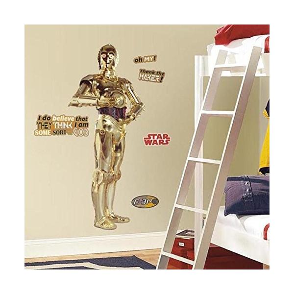 スターウォーズ グッズ 壁紙 ウォールステッカー C 3po C3po キャラクター デコレーション シール 部屋 飾り 装飾 インテリア 映画 450 アカムスyahoo 店 通販 Yahoo ショッピング