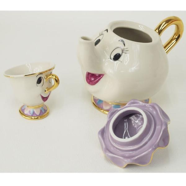ディズニー 美女と野獣 雑貨 グッズ 食器 ポット夫人 チップ ティーポット カップ セット セラミック陶器 インテリア 置き物 Buyee 日本代购平台 产品购物网站大全 Buyee一站式代购 Bot Online