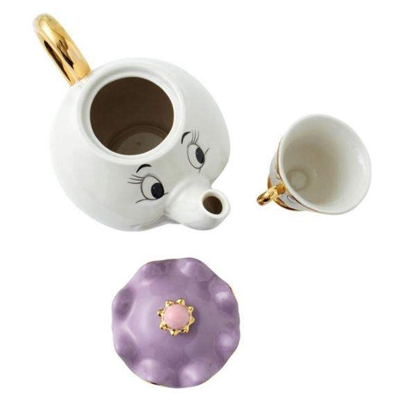 ディズニー 美女と野獣 雑貨 グッズ 食器 ポット夫人 チップ ティーポット カップ セット セラミック陶器 インテリア 置き物 Buyee 日本代购平台 产品购物网站大全 Buyee一站式代购 Bot Online