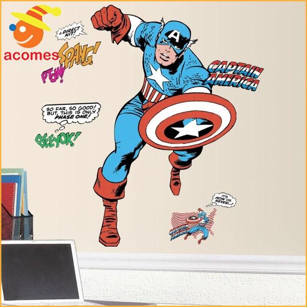 ウォールステッカー キャプテン アメリカ アメコミ コミック 子供 部屋 壁 インテリア アカムスyahoo 店 通販 Yahoo ショッピング