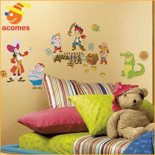 ウォールステッカー ジェイクとネバーランドのかいぞくたち ディズニー 子供 部屋 壁 インテリア アカムスyahoo 店 通販 Yahoo ショッピング