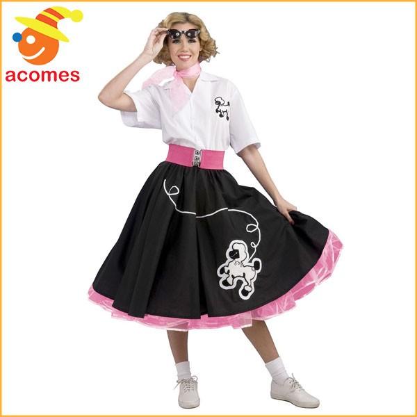 50s コスプレ 大人 フィフティーズ プードル コスチューム 小物付き ハロウィン ロックンロール イベント パーティー アカムスyahoo 店 通販 Yahoo ショッピング