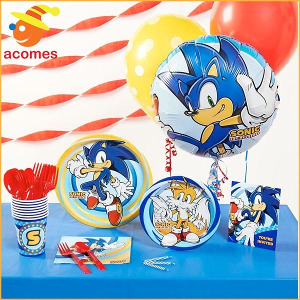 ソニック ザ ヘッジホッグ ８人用 ベーシック パーティー セット 子供 誕生日 イベント 使い捨て 食器 非常用 Sega 563 アカムスyahoo 店 通販 Yahoo ショッピング