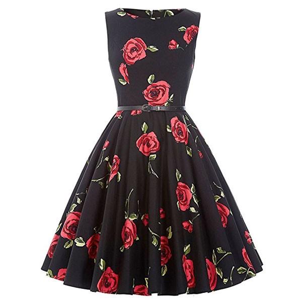 ダッパー ドレス オールディーズ 衣装 レディース ビンテージ ノースリーブ ワンピース ブラック レッドローズ ダッパーデイ Buyee Buyee 日本の通販商品 オークションの代理入札 代理購入