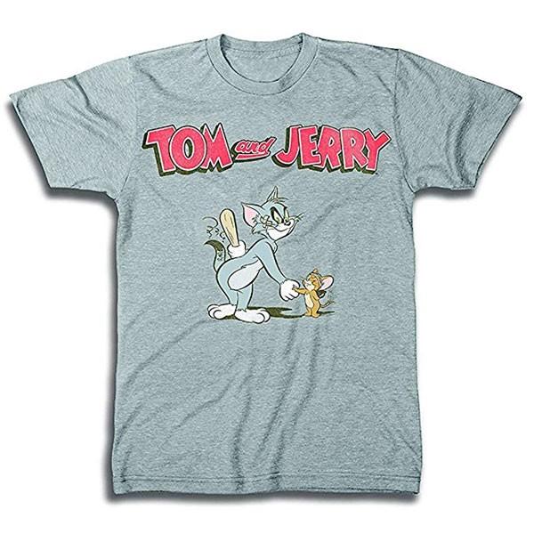 トムとジェリー ｔシャツ クラシック ハンナ バ バラ ビンテージ カートゥーン チェース ｔシャツ Tom And Jerry Friend Or Foe グレー アカムスyahoo 店 通販 Yahoo ショッピング