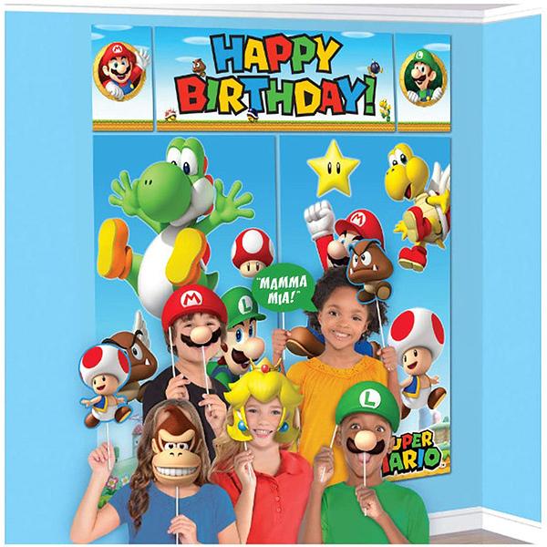 スーパーマリオ 特大 ウォールポスター シーンセッター フォトブース 変身 写真 飾りつけ 装飾 誕生日 パーティー グッズ クリスマス 子供部屋 アカムスyahoo 店 通販 Yahoo ショッピング