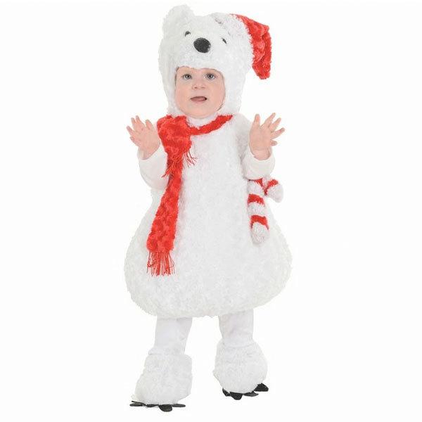 赤ちゃん 着ぐるみ 白くま コスチューム クリスマス 幼児 赤ちゃん ベビー 子供 シロクマ ホッキョクグマ 仮装 コスプレ アカムスyahoo 店 通販 Yahoo ショッピング