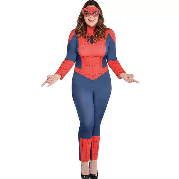 スパイダーマン コスプレ 大きいサイズ 女性 セクシー キャットスーツ マスク コスチューム 大人 ハロウィン 仮装 衣装 スパイダーガール つなぎ アカムスyahoo 店 通販 Yahoo ショッピング