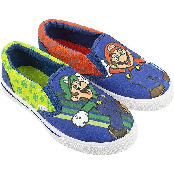 スニーカー キッズ 子供靴 スーパーマリオ マリオ ルイージ スリッポン 男の子 クリスマス 誕生日 プレゼント アカムスyahoo 店 通販 Yahoo ショッピング