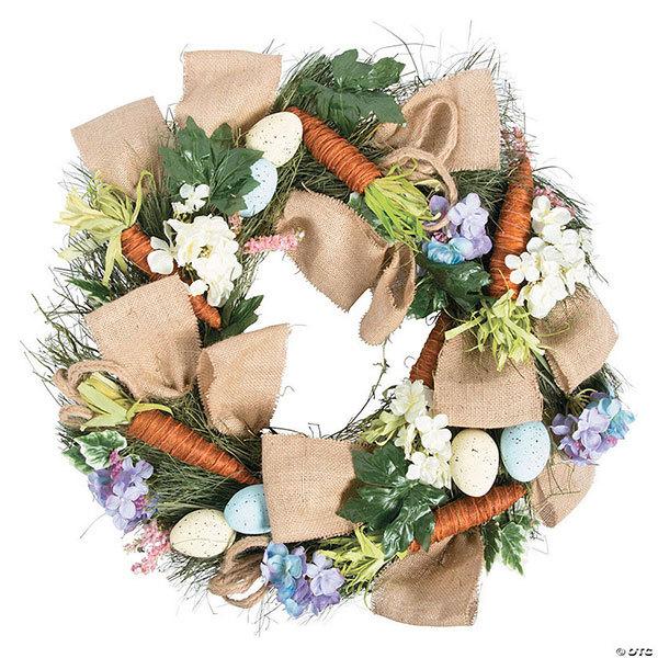 イースター 飾り リース イースターエッグ たまご にんじん ドア飾り 庭 室内装飾 パーティー イベント グッズ アカムスyahoo 店 通販 Yahoo ショッピング