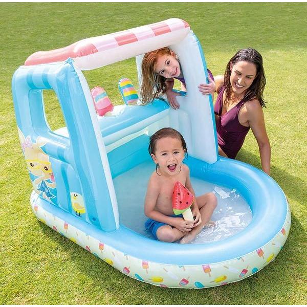 プール 家庭用 アイスクリームスタンド 膨らむ プレイハウス プール 子供 2歳から6歳 インテックス Intex アカムスyahoo 店 通販 Yahoo ショッピング