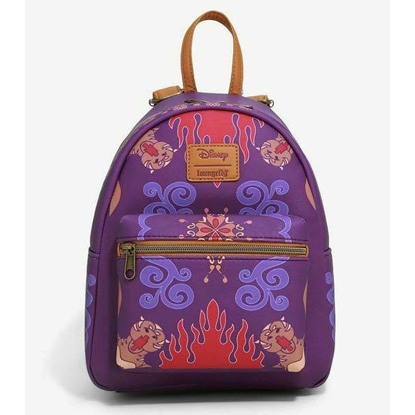 ディズニー リュック 母の日 アラジン 魔法のじゅうたん ミニバックパック パープル おしゃれ かわいい 小さめ フェイクレザー バッグ ラウンジフライ Loungefly 721 アカムスyahoo 店 通販 Yahoo ショッピング