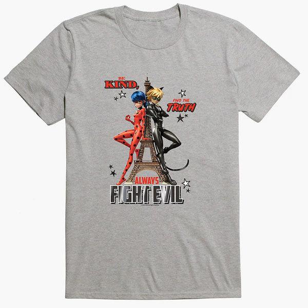 ミラキュラス Tシャツ レディ ス 大人 服 レディバグ シャノワール トップス 半袖 キャラクター グレー アカムスyahoo 店 通販 Yahoo ショッピング