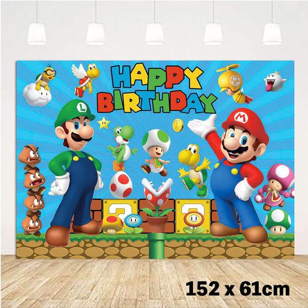 スーパーマリオ グッズ 誕生日 バナー 150 Cm X 90 Cmデコレーション フォトプロップス 壁紙 バースデー パーティー 撮影 装飾 ルイージ キノピオ ヨッシー アカムスyahoo 店 通販 Yahoo ショッピング